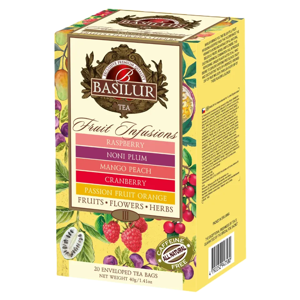 Basilur Fruit Infusions Volume III frugtte 20 breve mix