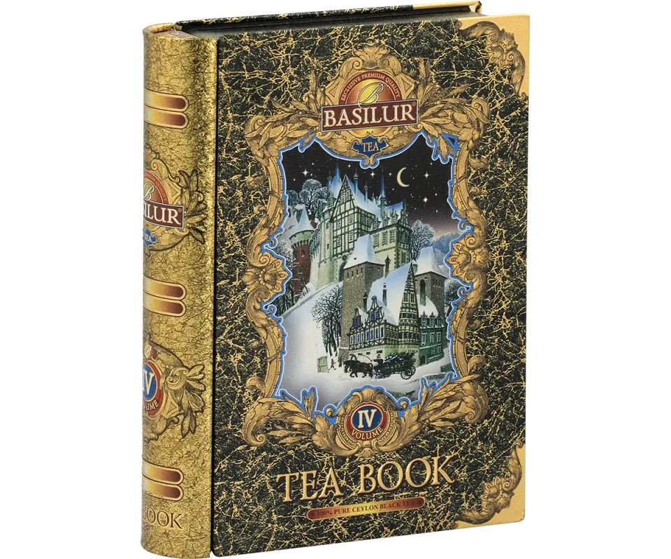 Basilur Tea Book IV Silver Tip sort te 100g tebog