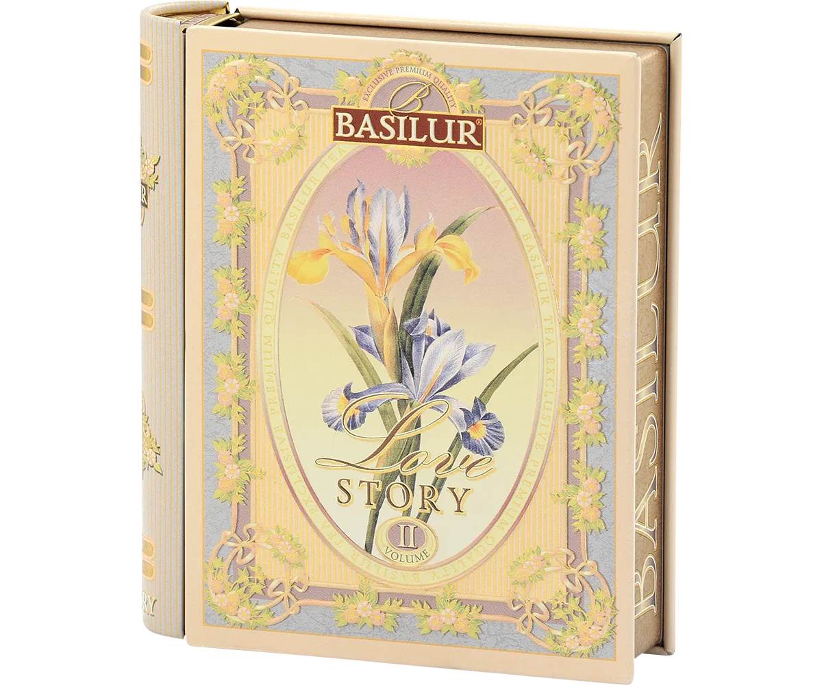 Basilur Love Story II mandel rose te 5 breve minibog