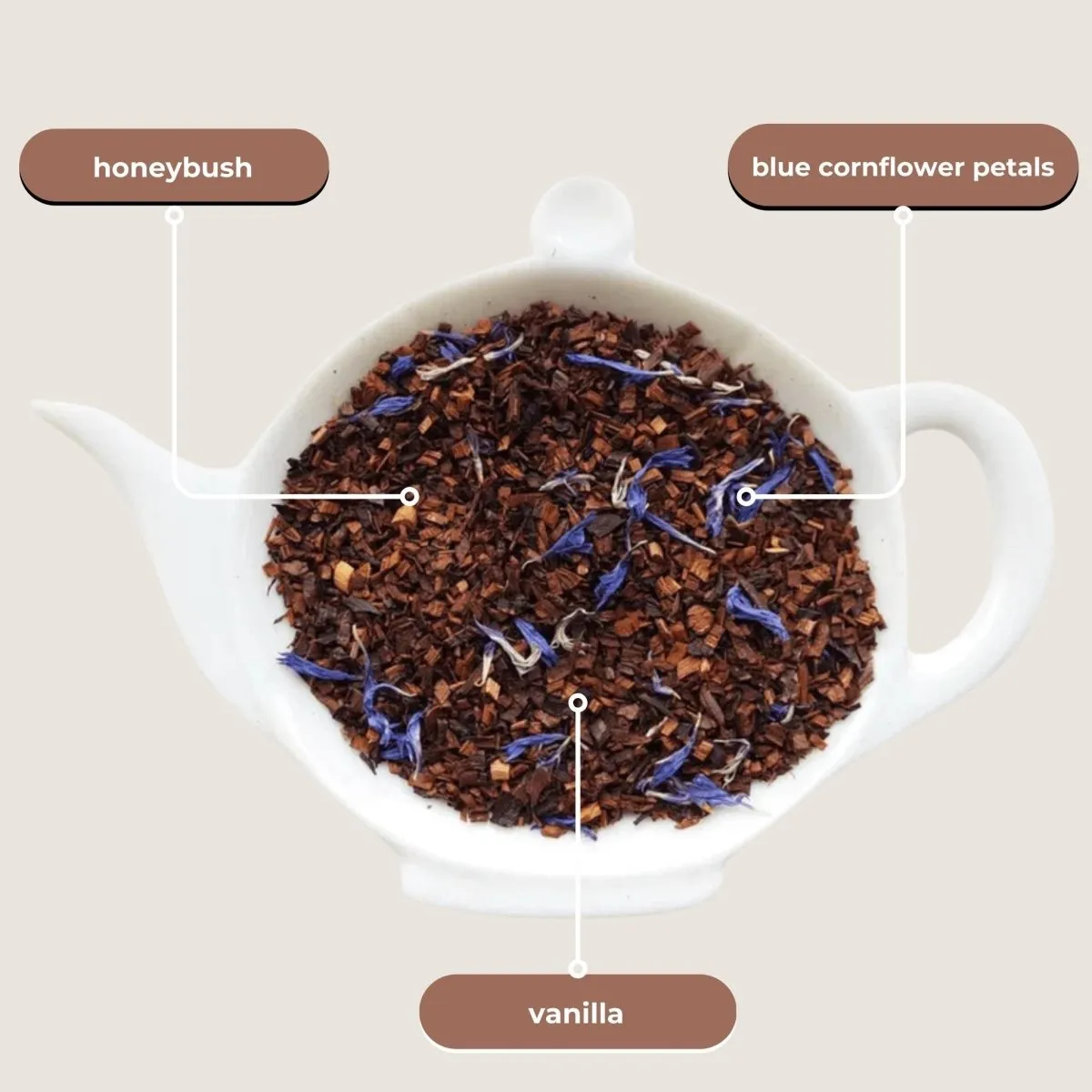 Tea with Tae Honella Mini Tube honeybush te 5 breve vanilje