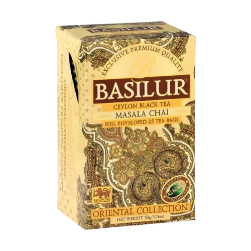 Basilur Masala Chai sort te 25 breve krydret