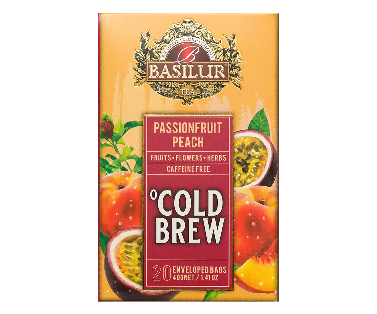 Basilur Cold Brew Passionfruit Peach iste 20 breve koffeinfri