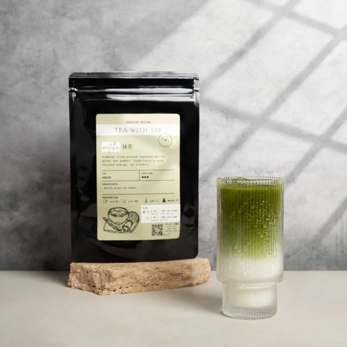 Tea with Tae Japanese Matcha matchapulver 113 g stenmalet