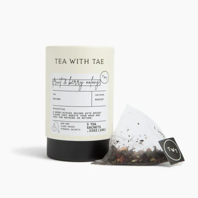 Tea with Tae Fruit & Berry Oolong Mini Tube te 5 breve