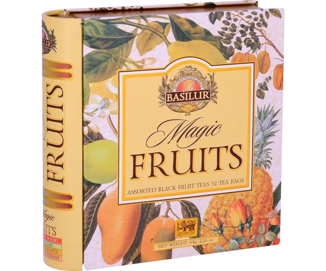 Basilur Magic Fruits frugtte tebog 32 breve 4 smage frisk