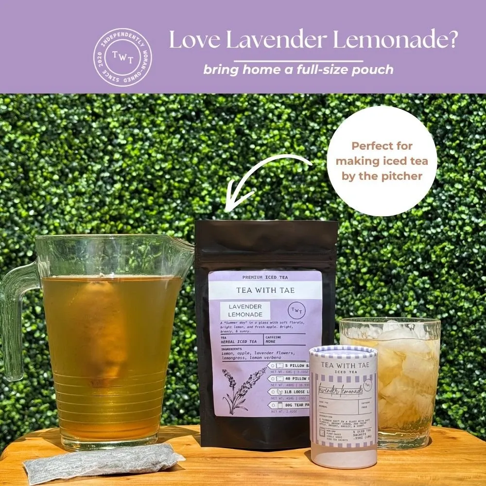 Tea with Tae Lavender Lemonade iste 5 breve urtete