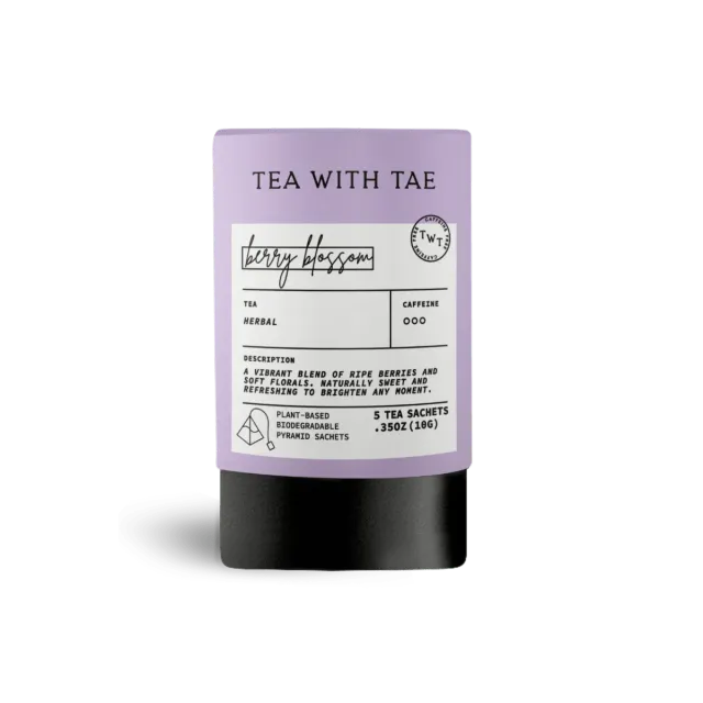 Tea with Tae Berry Blossom urtete 5 breve bær blomst