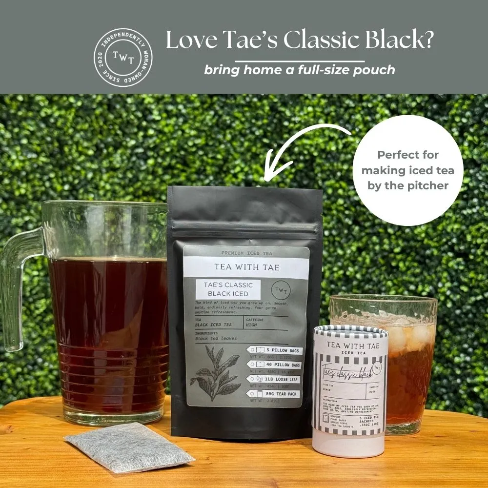 Tea with Tae Tae's Classic Black mini tube iste 5 breve