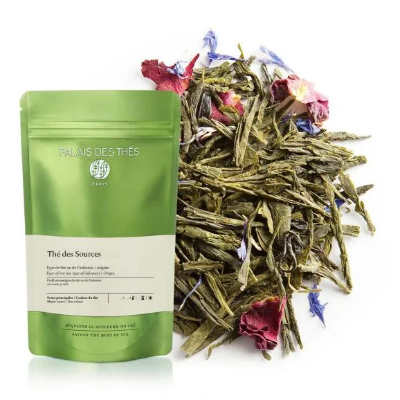 Palais des Thes Thé des Sources grøn te pose 100 g bergamot