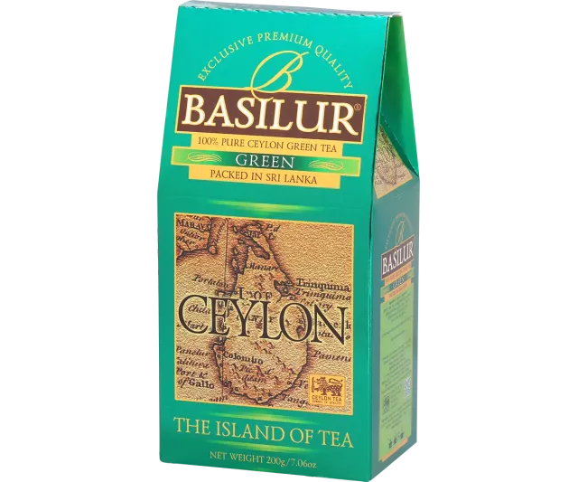 Basilur Pure Ceylon grøn te 200g løs te
