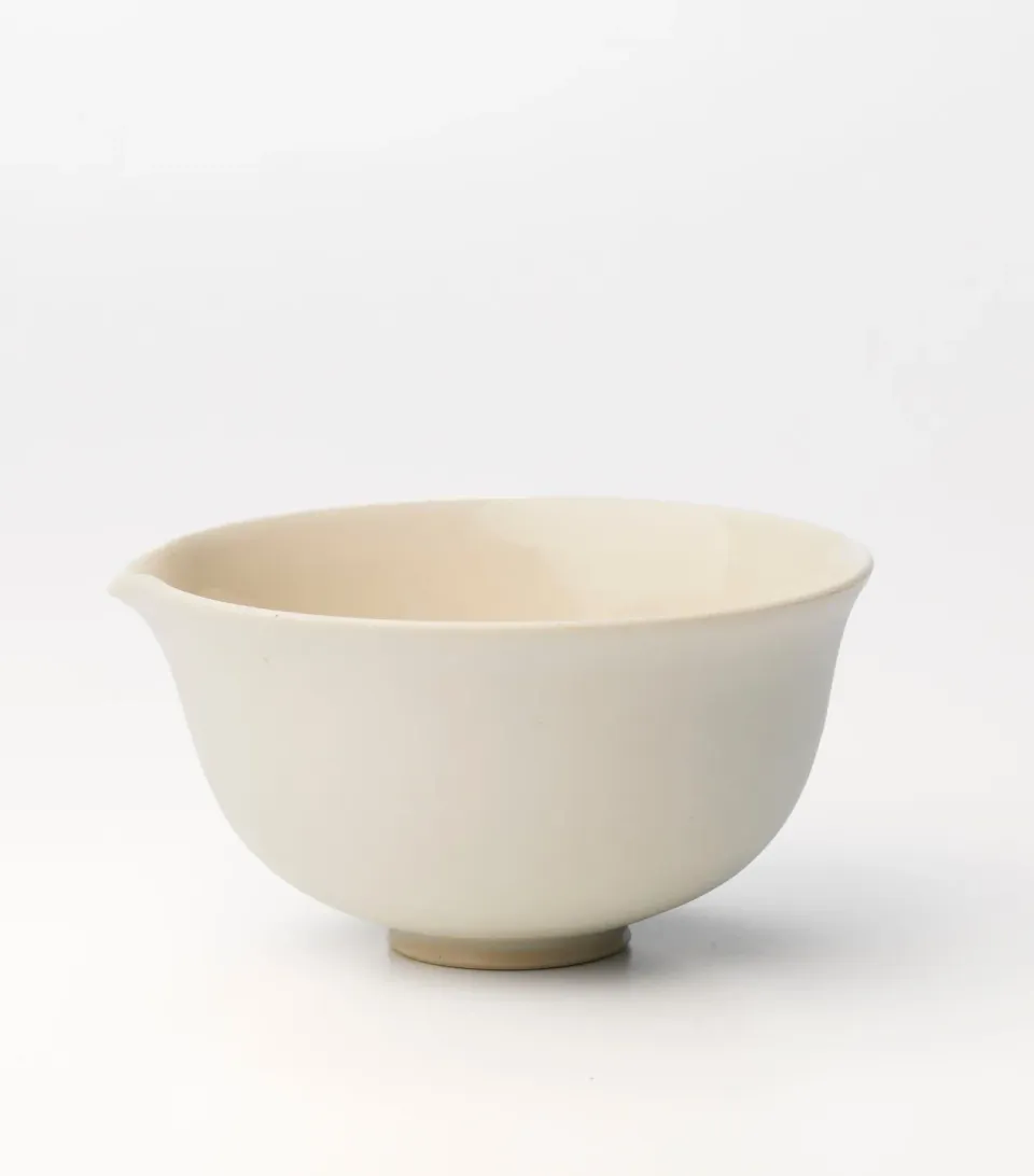 Tyst Te Lytken Chawan Matchaskål med Tud Hvid
