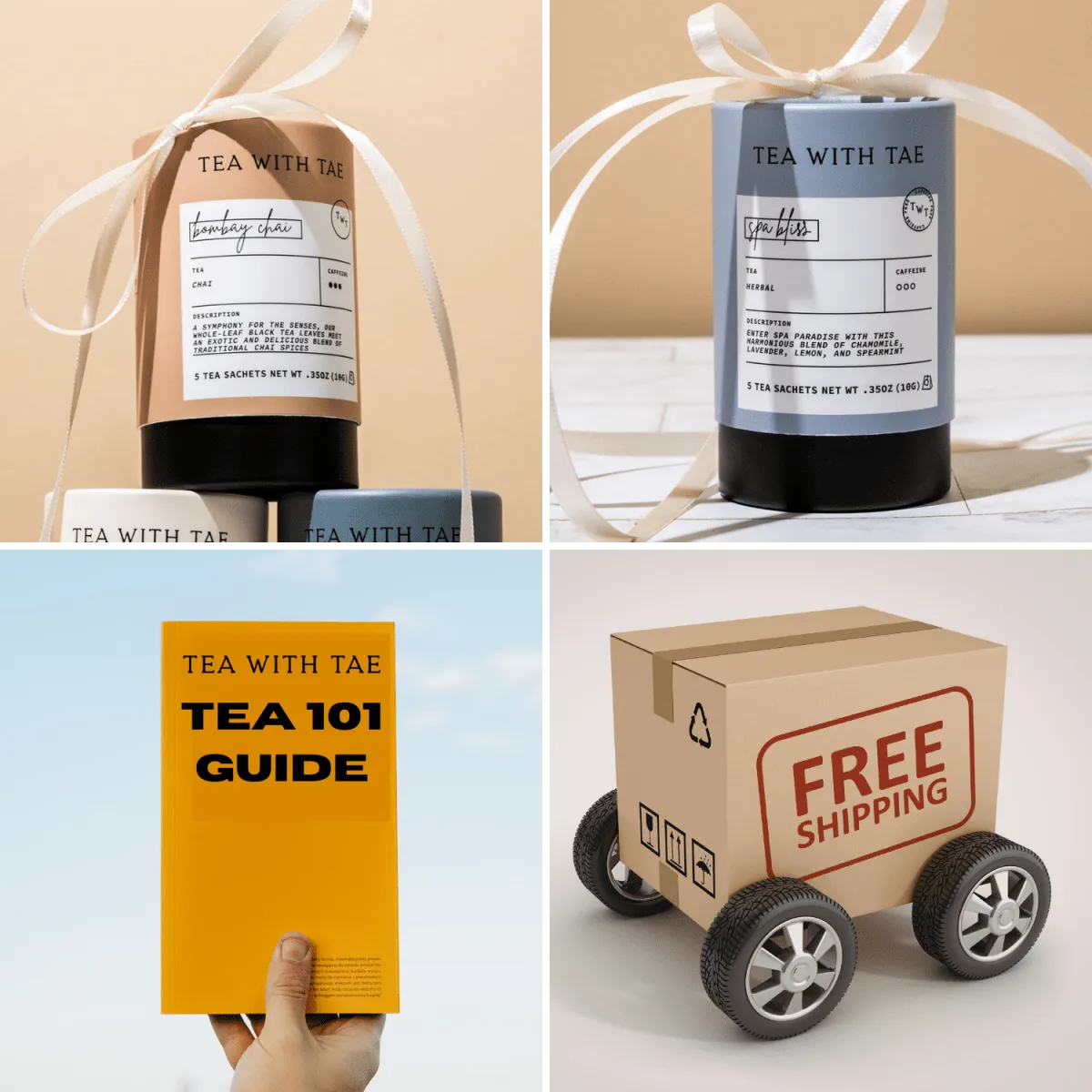 Tea with Tae FREE Starter Kit bundle tesæt blandet
