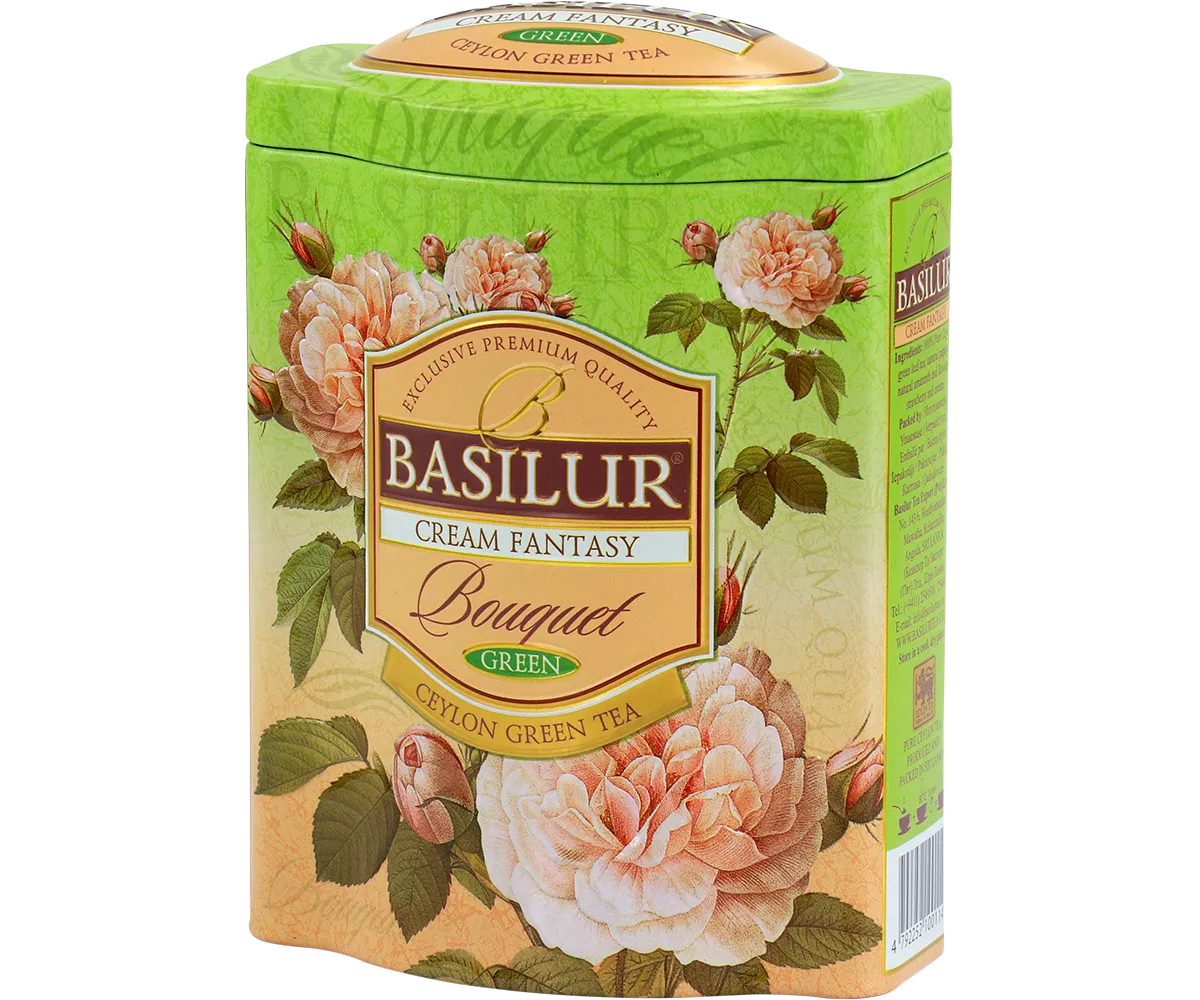 Basilur Cream Fantasy grøn te 100g bær fløde