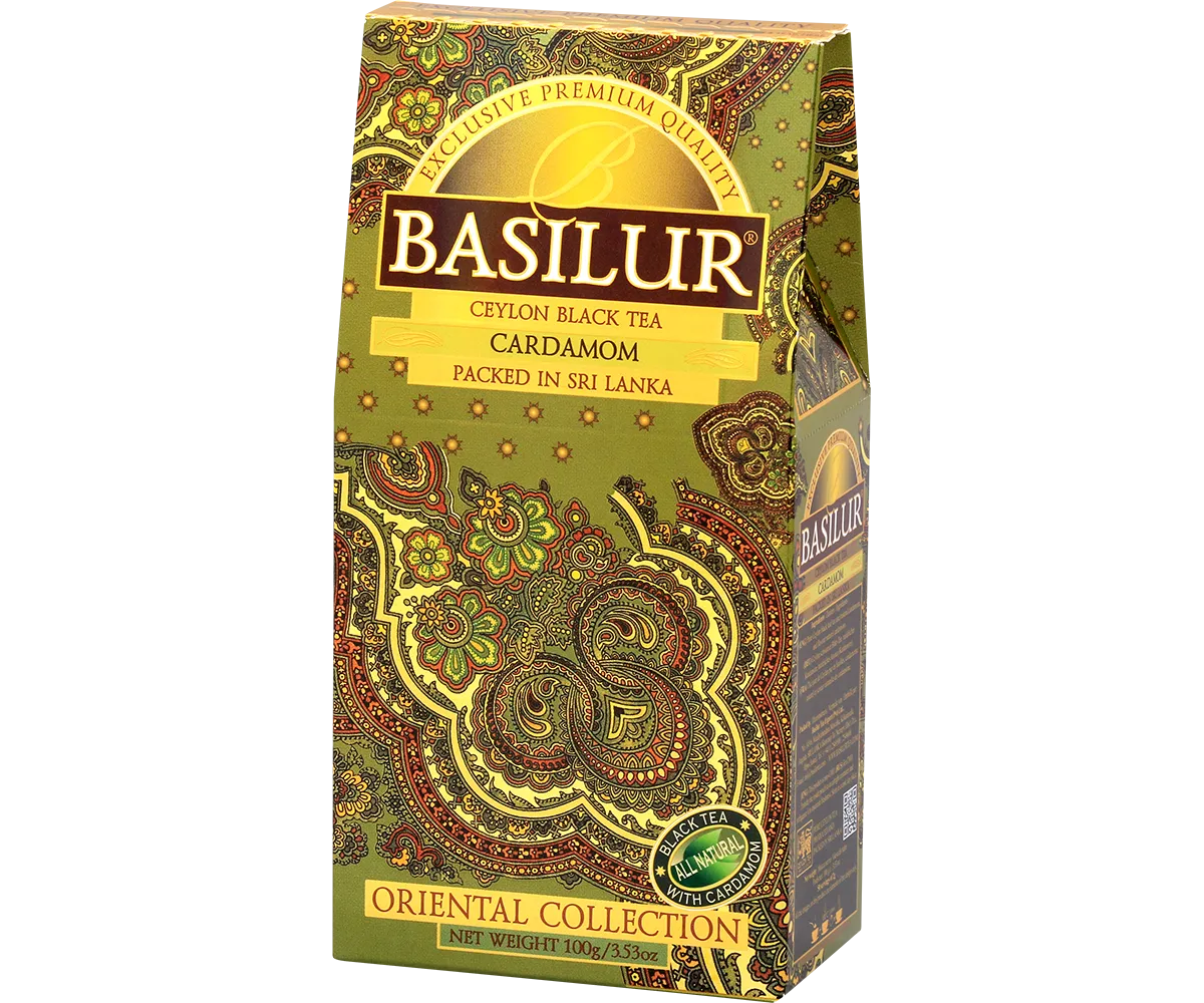 Basilur Oriental kardemomme sort te 100 g løs te