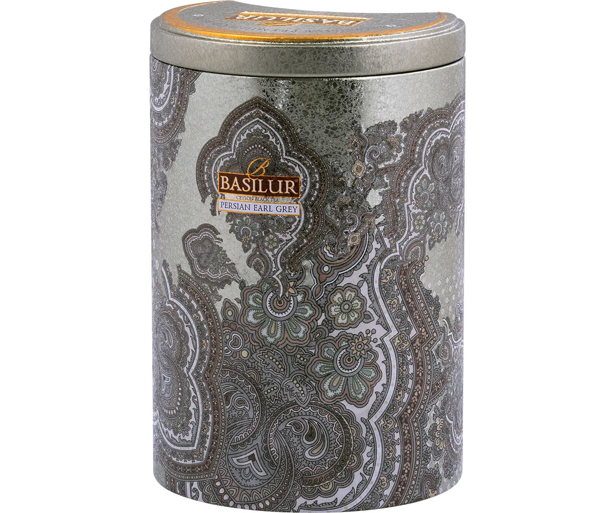Basilur Persian Earl Grey Tin Caddy sort te 100g citrus