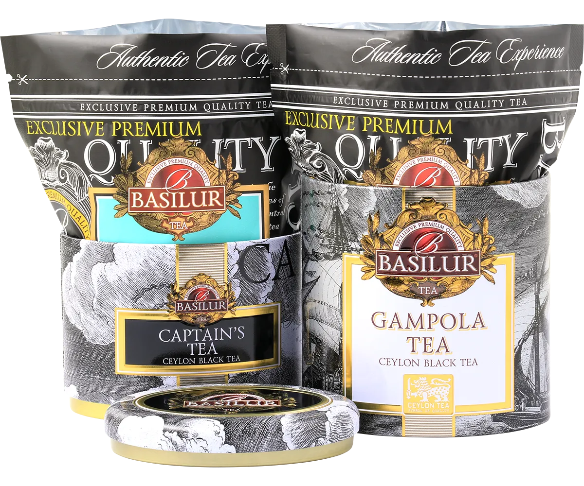 Basilur Two Layer Caddy Captain’s Gampola løs te bergamotte