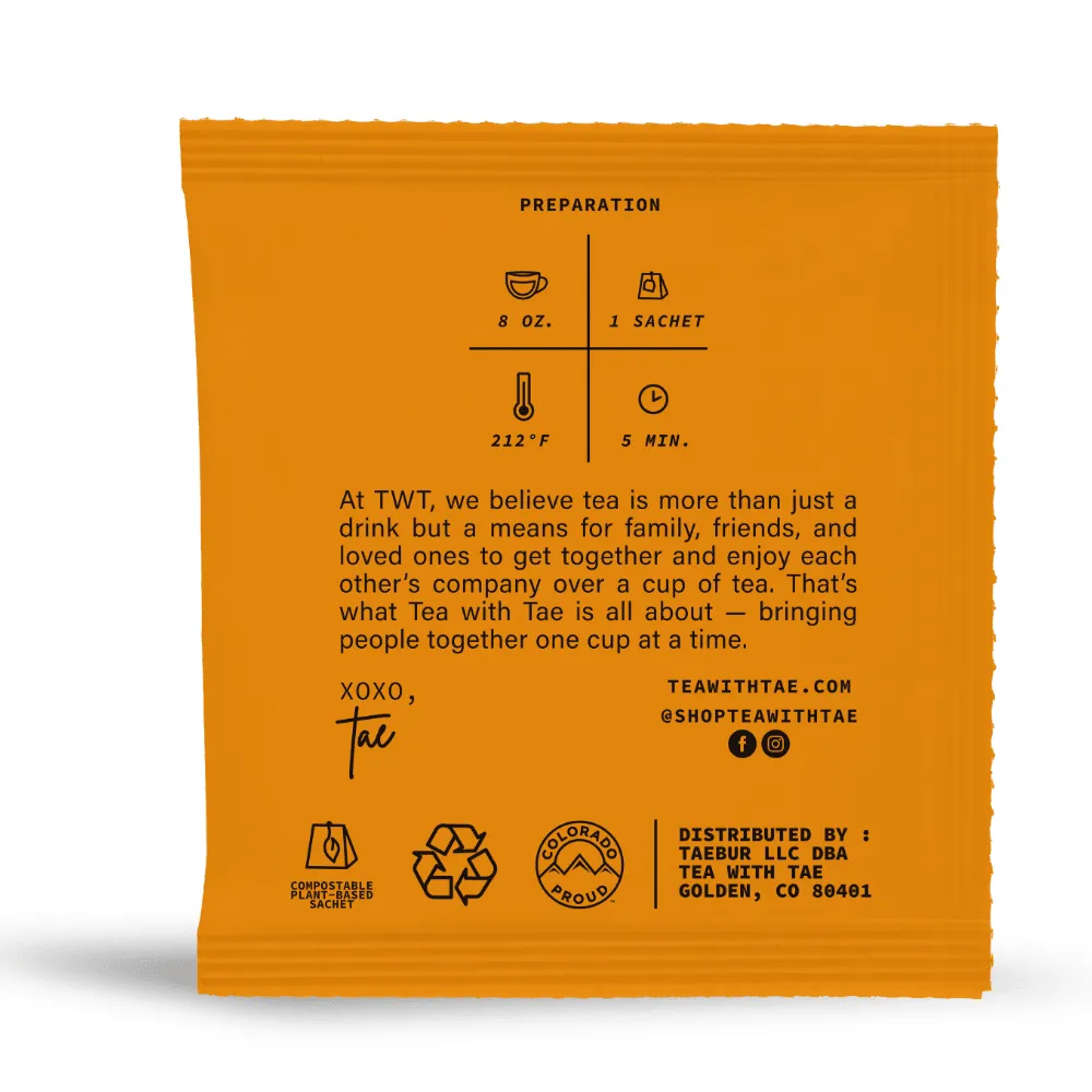 Tea with Tae Turmeric Ginger urtete 50 breve varm