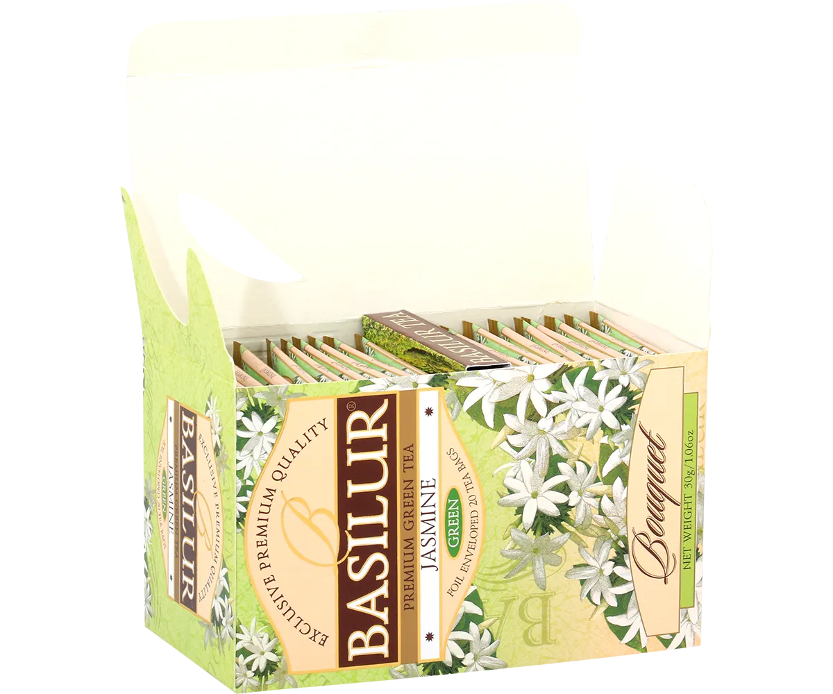 Basilur Bouquet Jasmine grøn te 25 breve jasmin
