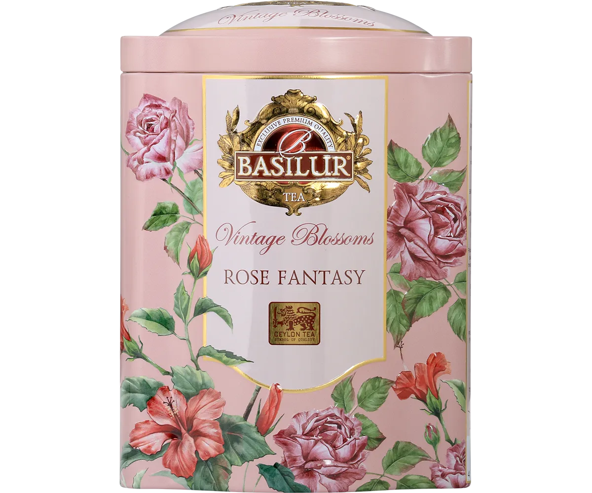 Basilur Vintage Rose Fantasy grøn te 100g rose
