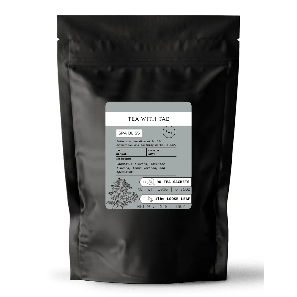 Tea with Tae Spa Bliss urtete 30 breve koffeinfri
