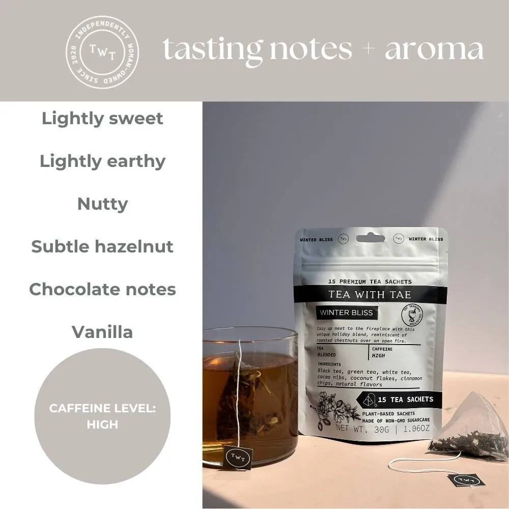 Tea with Tae Winter Bliss te 30 breve chokolade