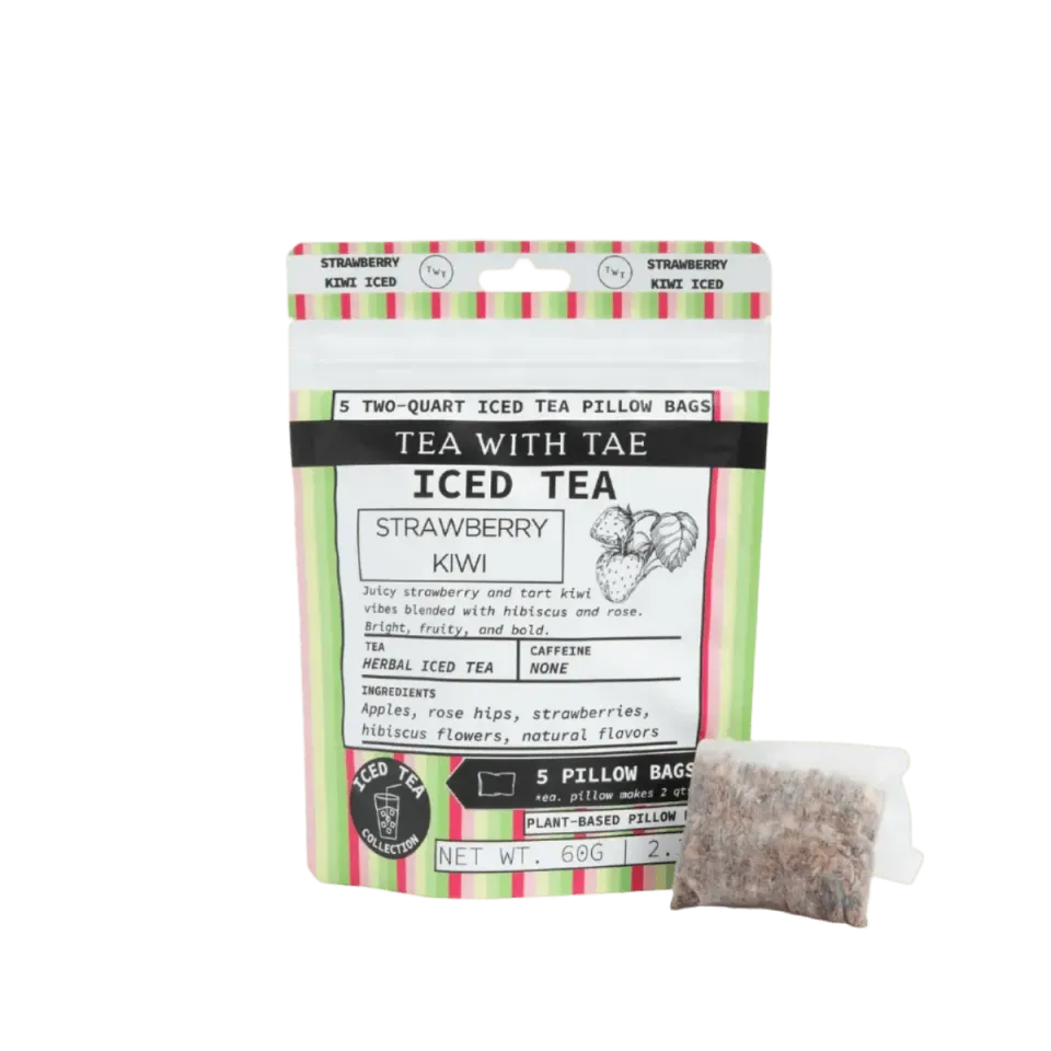 Tea with Tae Strawberry Kiwi urte-iste 10 breve frugt