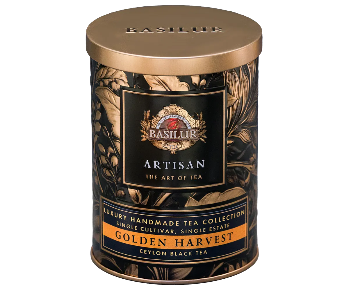 Basilur Golden Harvest sort te håndrullet floral