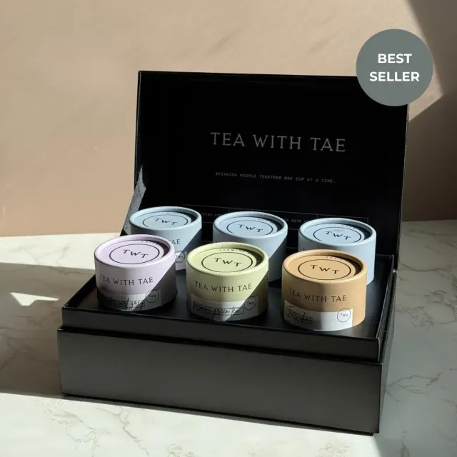 Tea with Tae Bestsellers Bento Box te 6-pak sort te gave