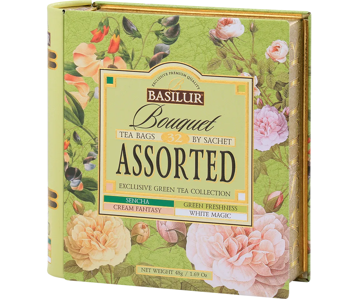 Basilur Bouquet Exclusive grøn te 32 breve 4 smage