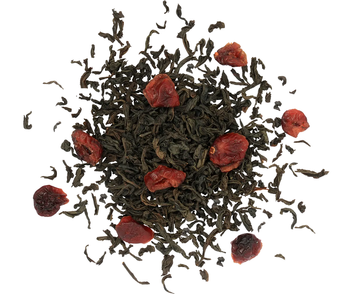 Basilur Winter Tea sort løs te 100 g tranebær dåse