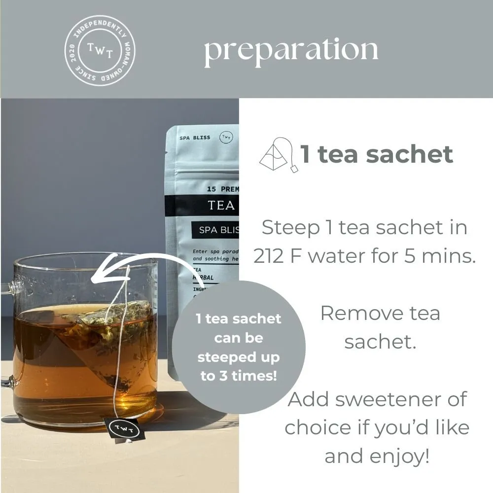 Tea with Tae Spa Bliss urtete 30 breve koffeinfri