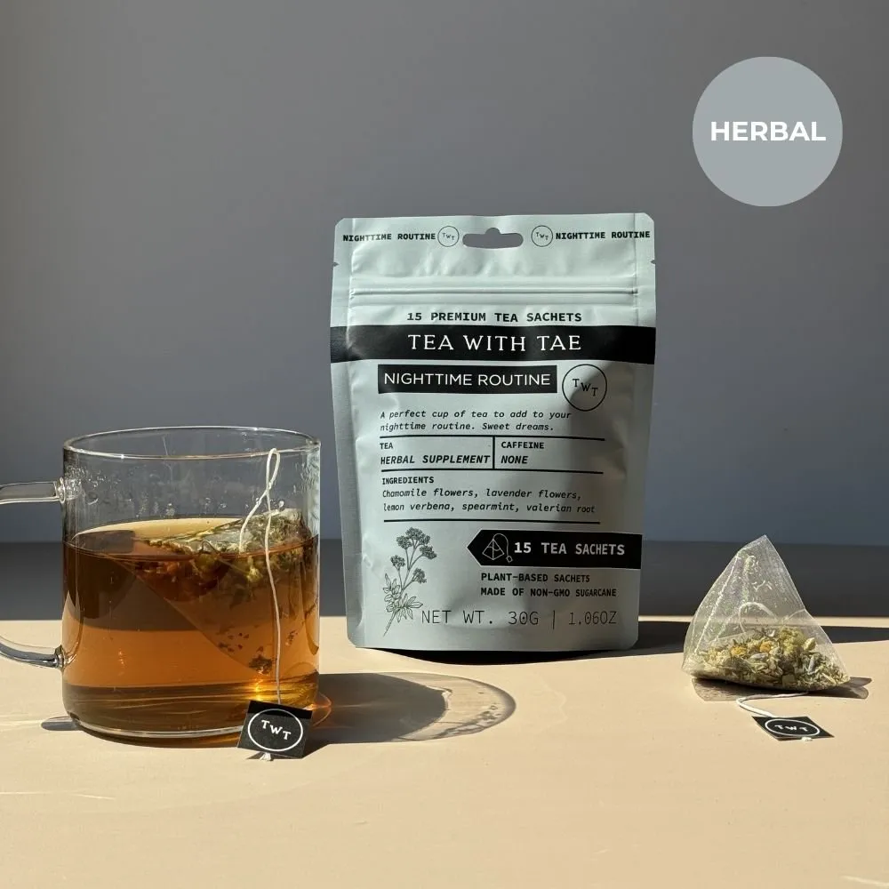 Tea with Tae Nighttime Routine tebreve 30 stk koffeinfri