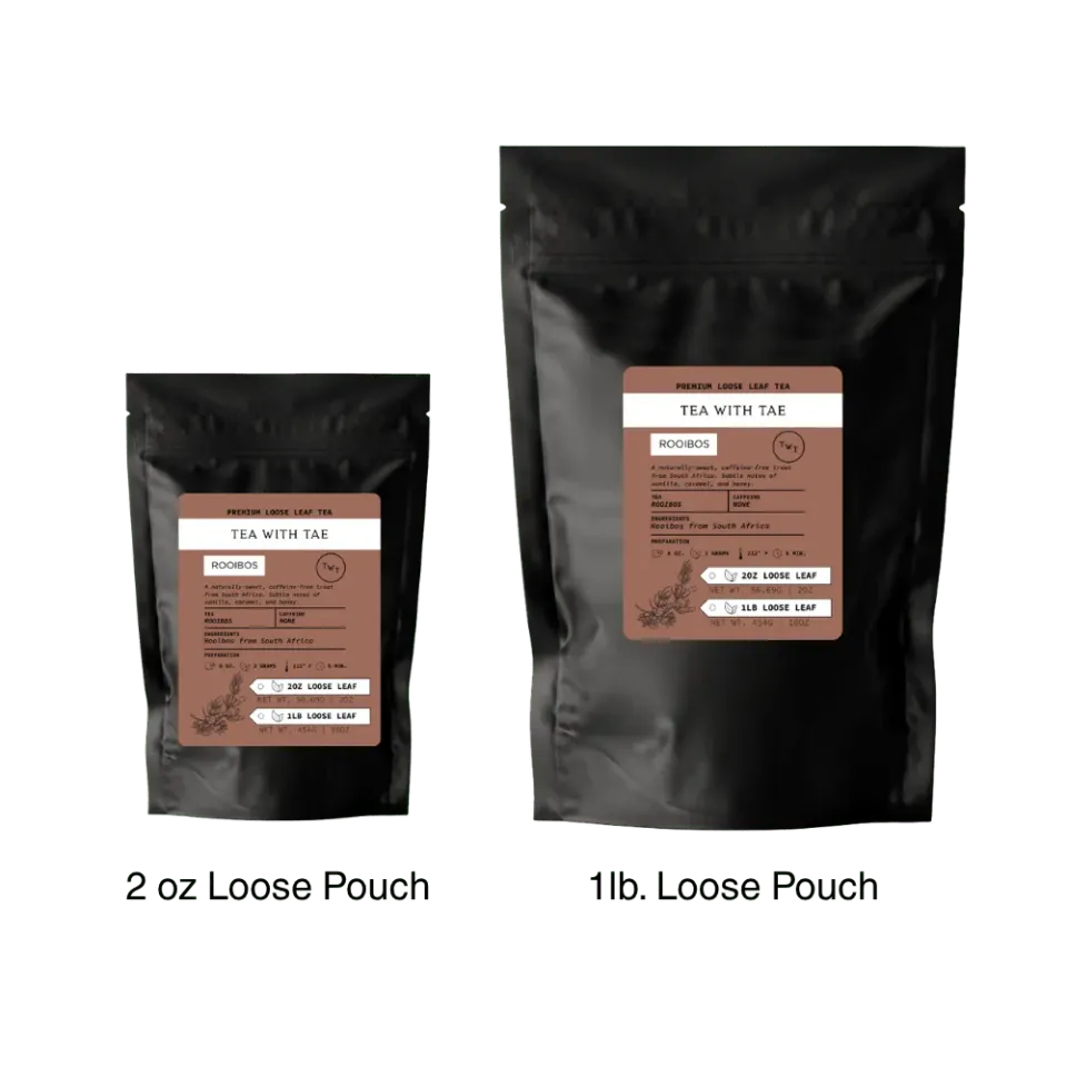Tea with Tae Rooibos løs te 2 oz koffeinfri