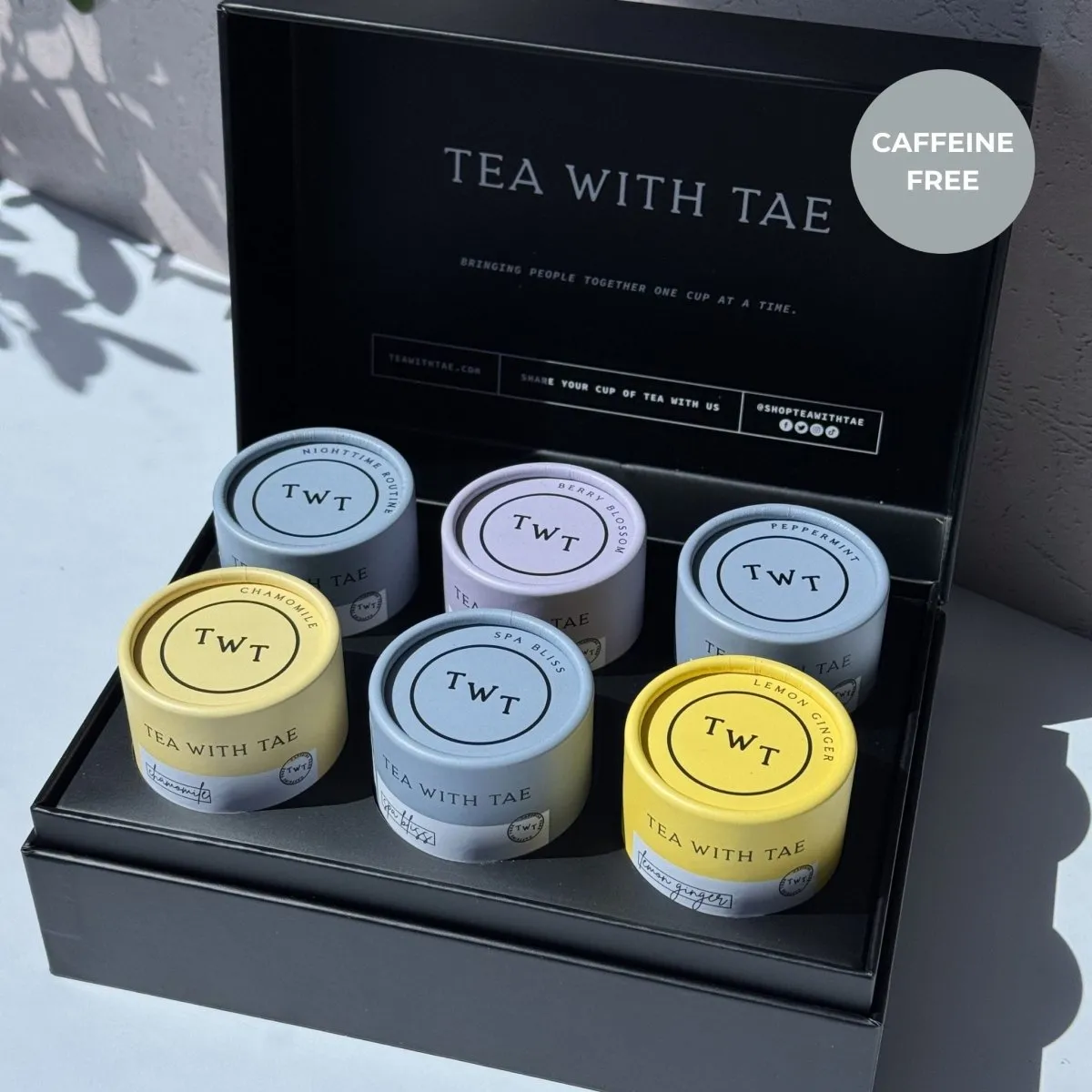 Tea with Tae Bento Box Bestsellers te 6-pak koffeinfri gave