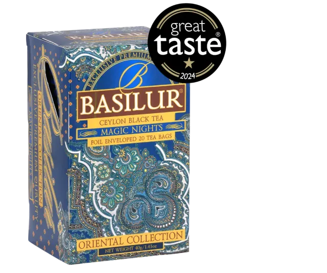 Basilur Magic Nights sort te 25 breve frugt