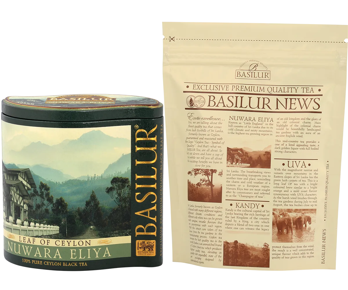 Basilur Leaf of Ceylon Nuwara Eliya løs te 100g let