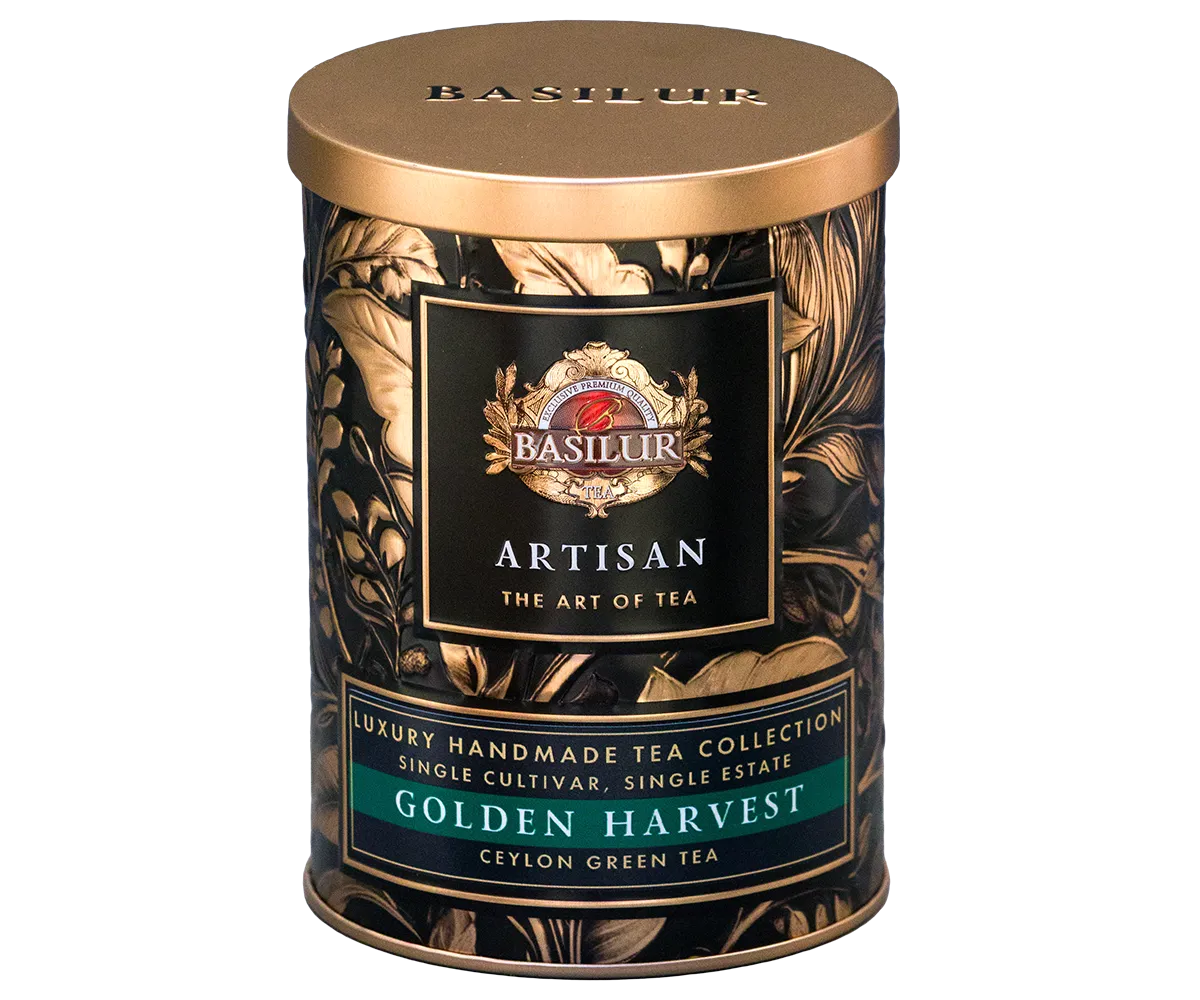 Basilur Golden Harvest grøn te håndlavet mild