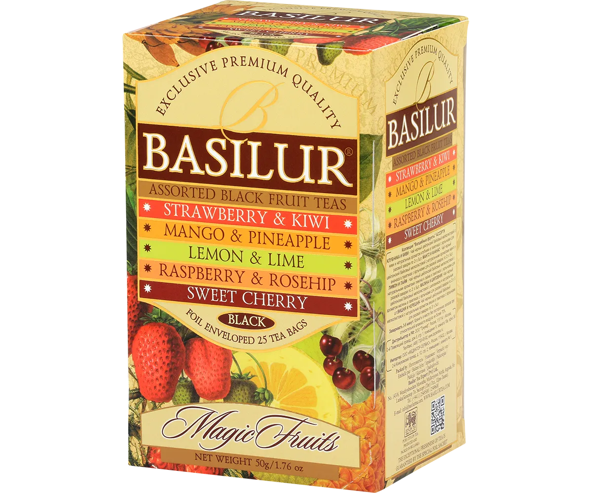 Basilur Magic Fruit Assortment frugtte 25 breve mix