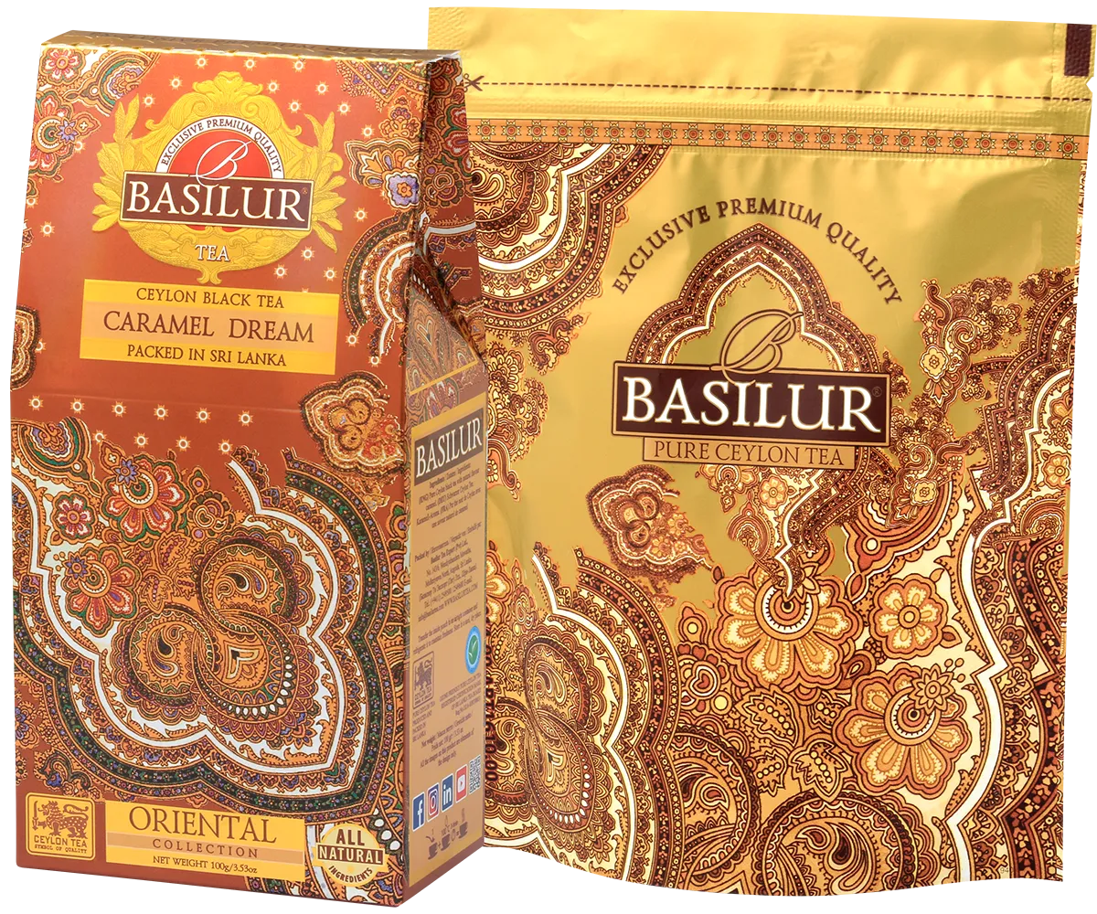 Basilur Caramel Dream sort te 100g løs karamel