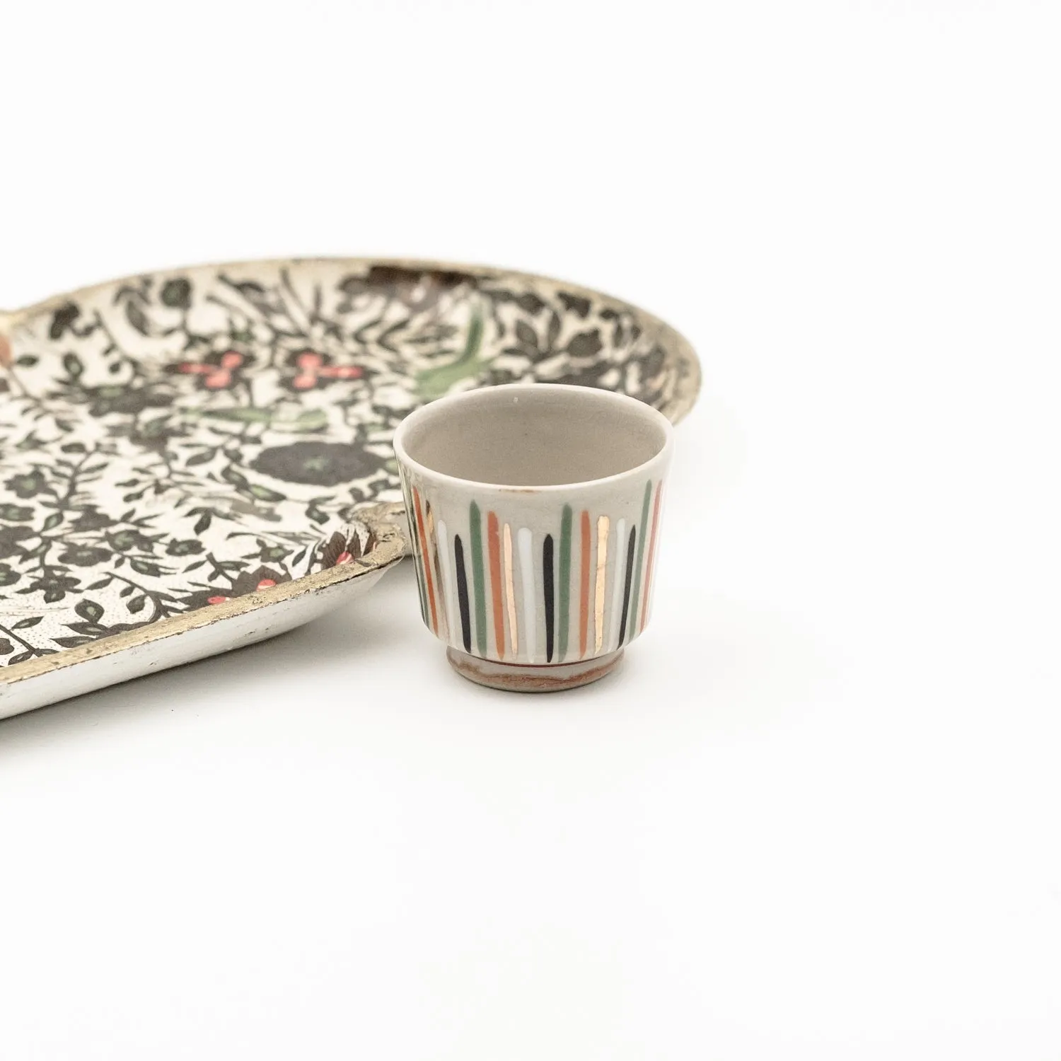 Tyst Te Kutani Striped Cup kop vintage stribet