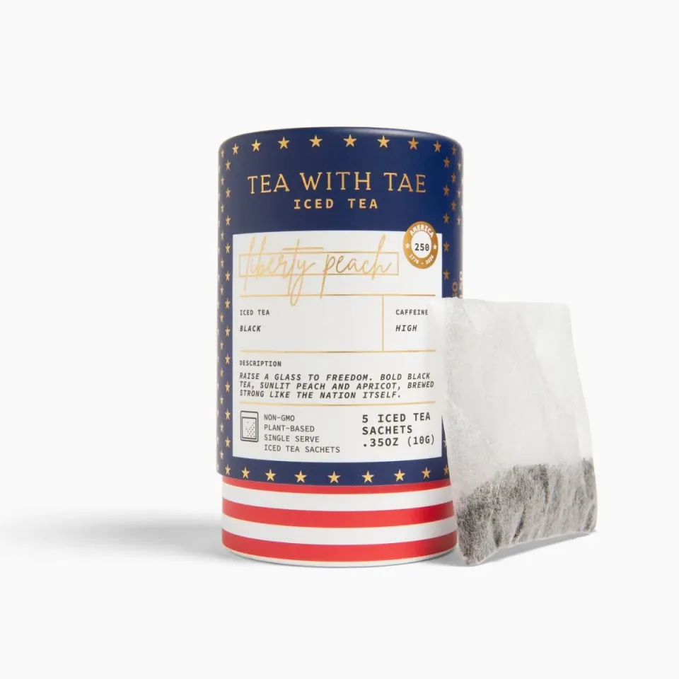 Tea with Tae Liberty Peach mini tube iste 5 breve fersken