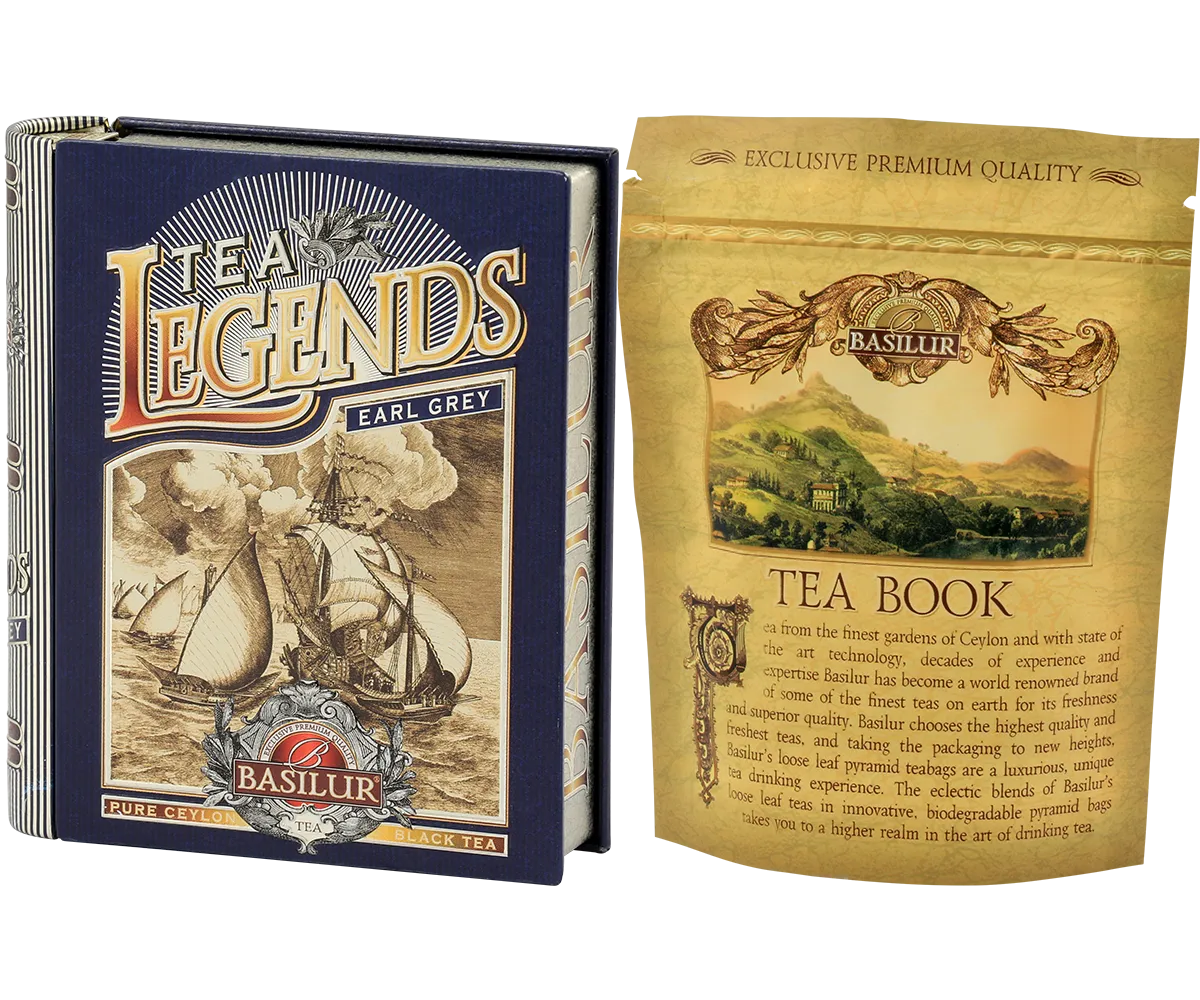 Basilur Tea Legends Earl Grey pyramide te 5 breve citrus