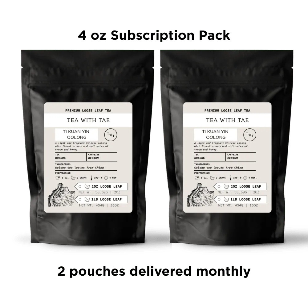Tea with Tae Ti Kuan Yin oolong løs te 57g mild