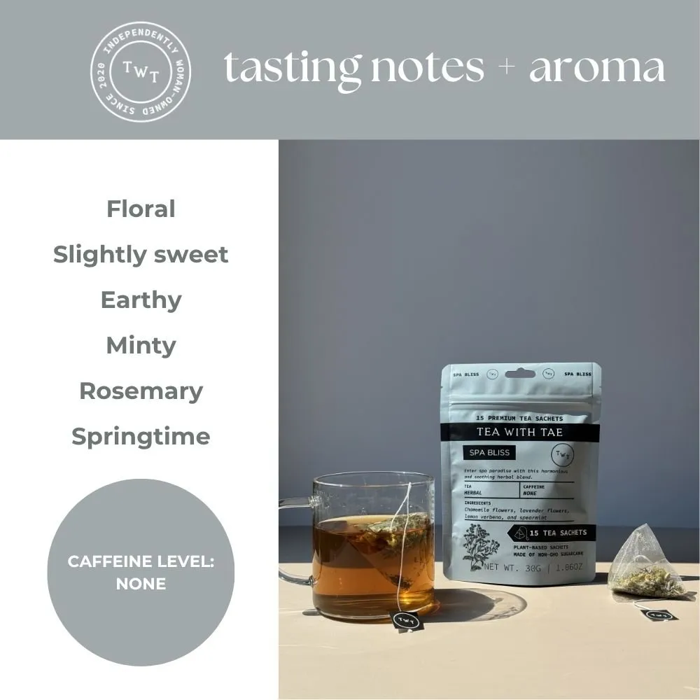 Tea with Tae Spa Bliss urtete 30 breve koffeinfri