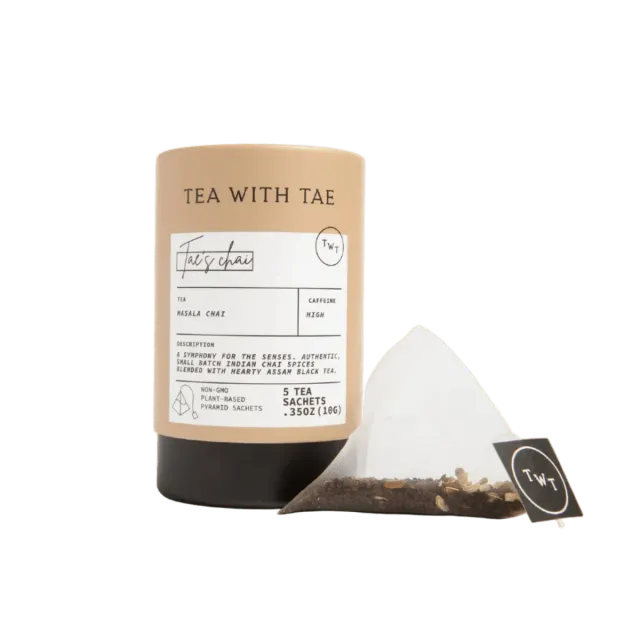 Tea with Tae Tae's Chai mini te rør 5 breve krydret