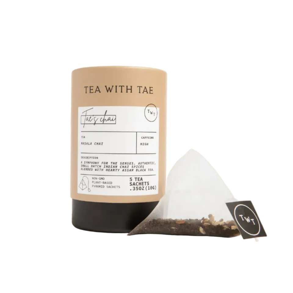Tea with Tae Tae's Chai mini te rør 5 breve krydret