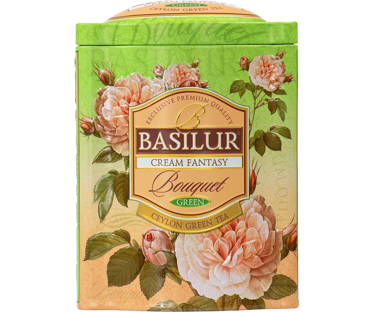 Basilur Cream Fantasy grøn te 100g bær fløde