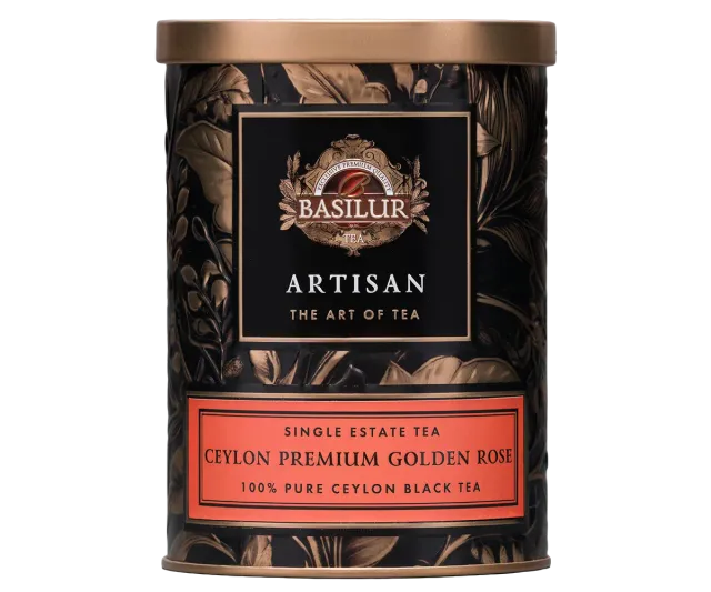 Basilur Ceylon Premium Golden Rose sort te 75g rose