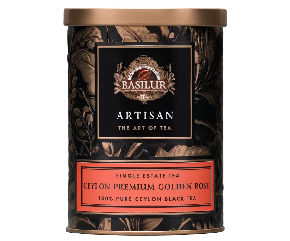 Basilur Ceylon Premium Golden Rose sort te 75g rose