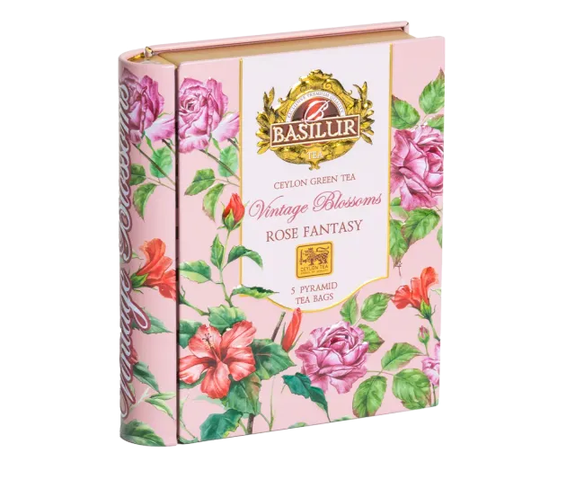 Basilur Vintage Blossoms Rose Fantasy te 5 breve rose